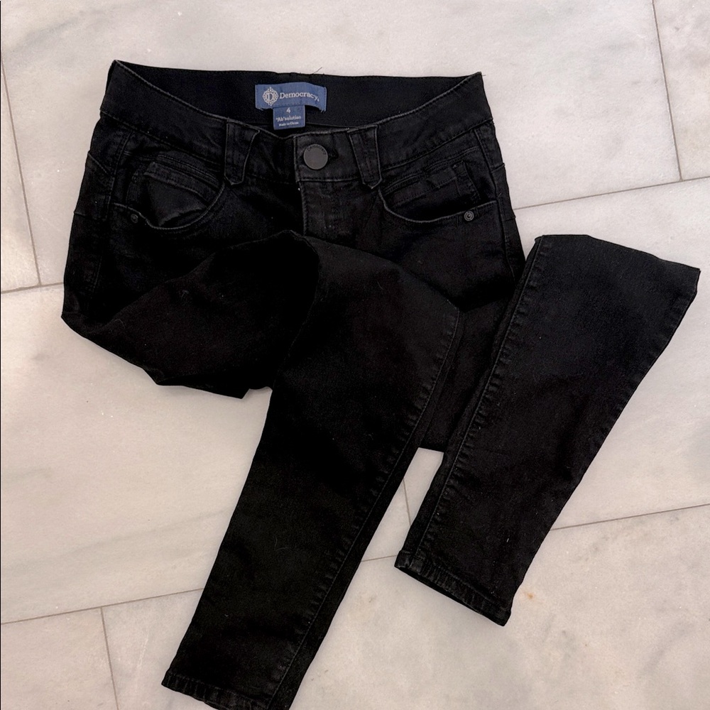 DEMOCRACY “Ab”solution Women's Classic Black Skinny Jeans - size 4